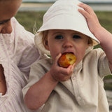 Linen Sun Hat - White