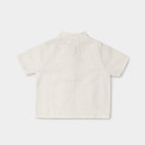 Short Linen Shirt - White