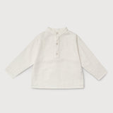 Long Linen Shirt - White