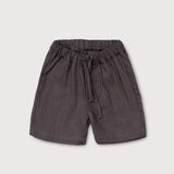 Short Linen Pants - Dark Brown