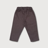 Long Linen Pants - Dark Brown
