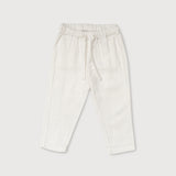 Long Linen Pants - White