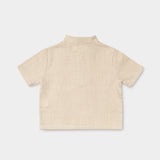 Short Linen Shirt - Beige