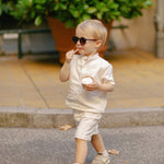 Short Linen Shirt - White SoLoveAble