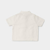 Short Linen Shirt - White SoLoveAble
