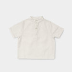 Short Linen Shirt - White SoLoveAble