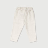 Lange Leinenhose Weiß - Rückenansicht
