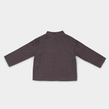 Long Linen Shirt - Dark Brown - SoLoveAble