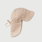 Leinen Sonnenhut in Beige für Baby - flach liegend