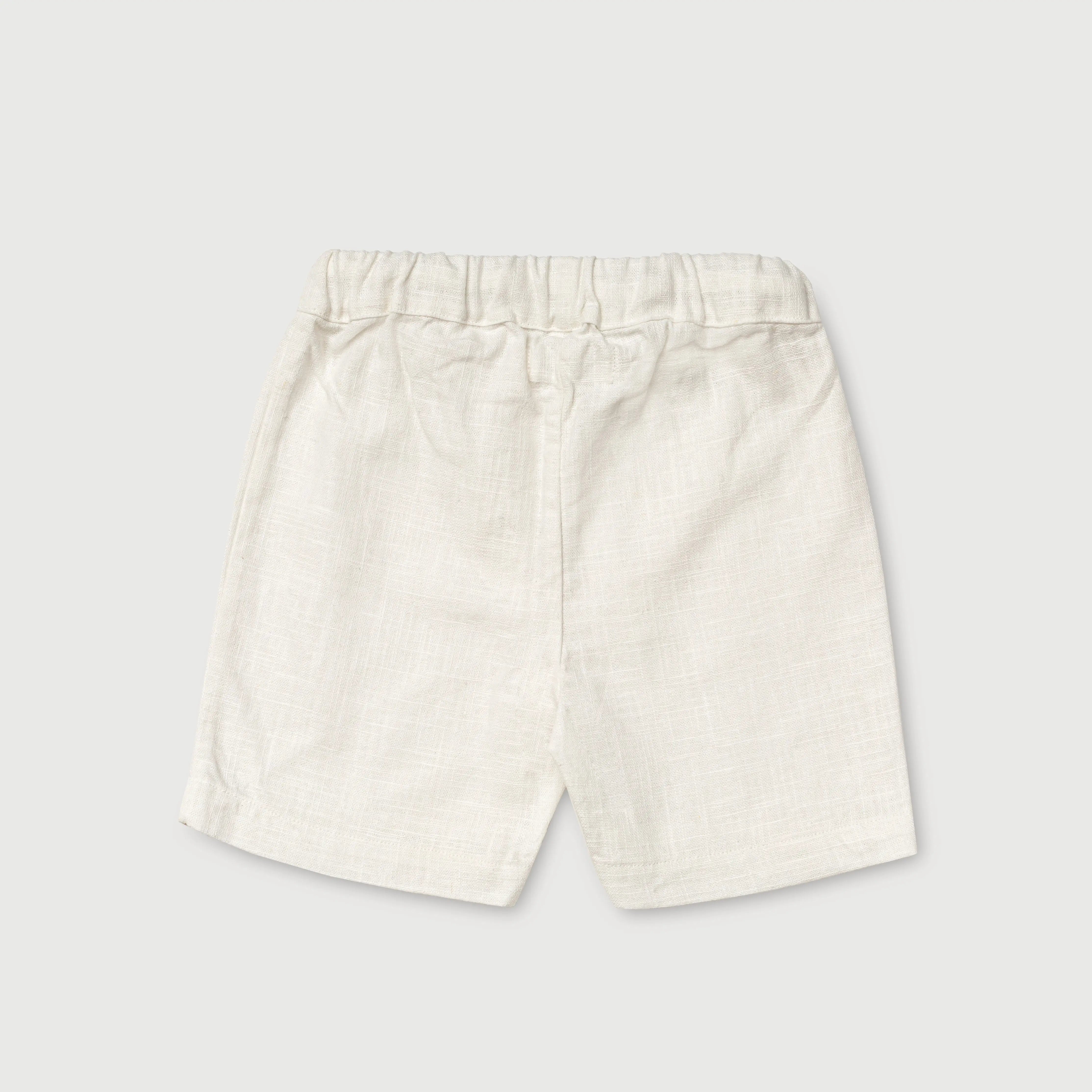 Short Linen Pants - White - SoLoveAble