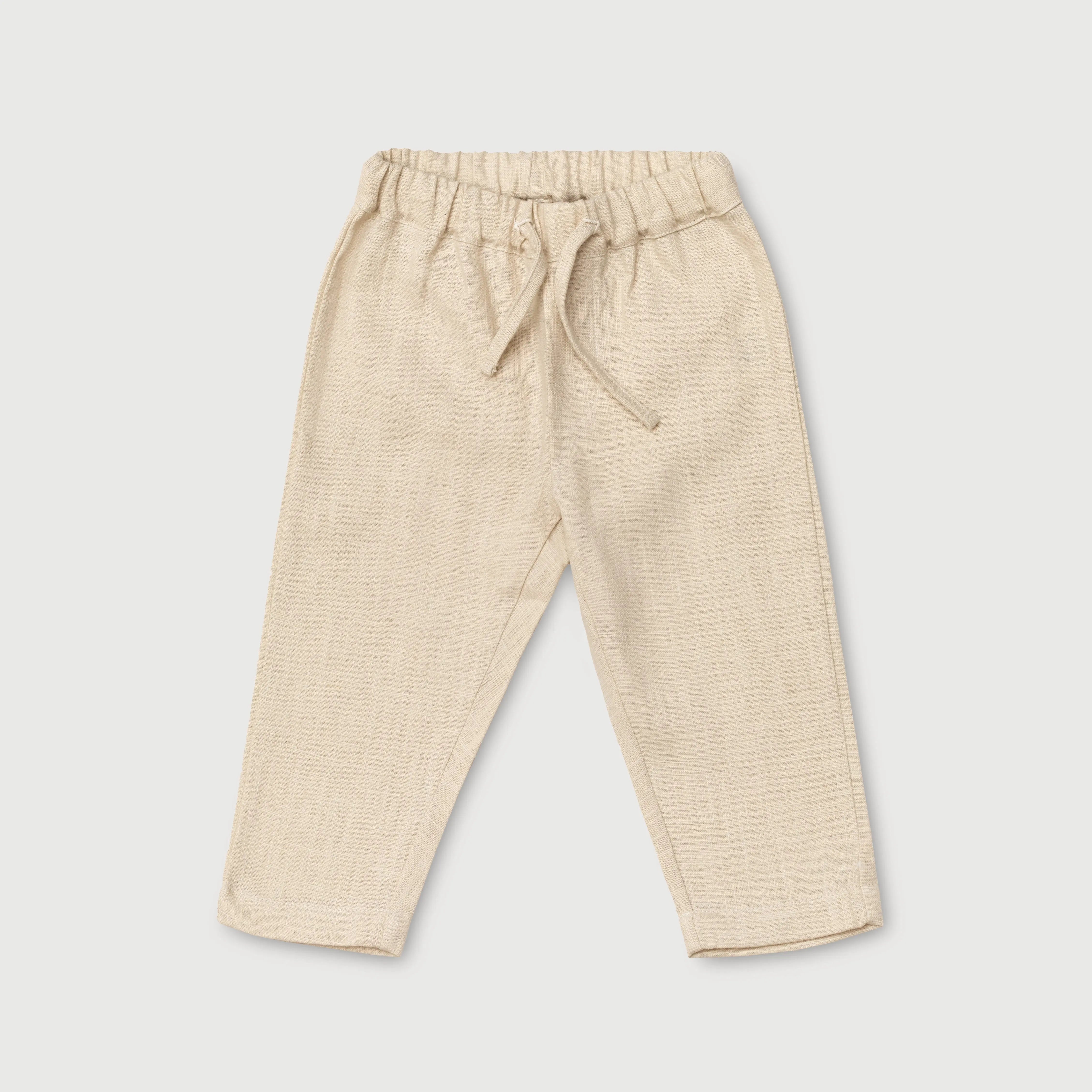 Long Linen Pants - Beige - SoLoveAble