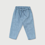 Long Linen Pants - Blue - SoLoveAble