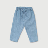 Long Linen Pants - Blue - SoLoveAble