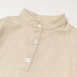 Long Linen Shirt - Beige - SoLoveAble