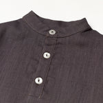 Long Linen Shirt - Dark Brown - SoLoveAble