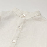 Long Linen Shirt - White - SoLoveAble