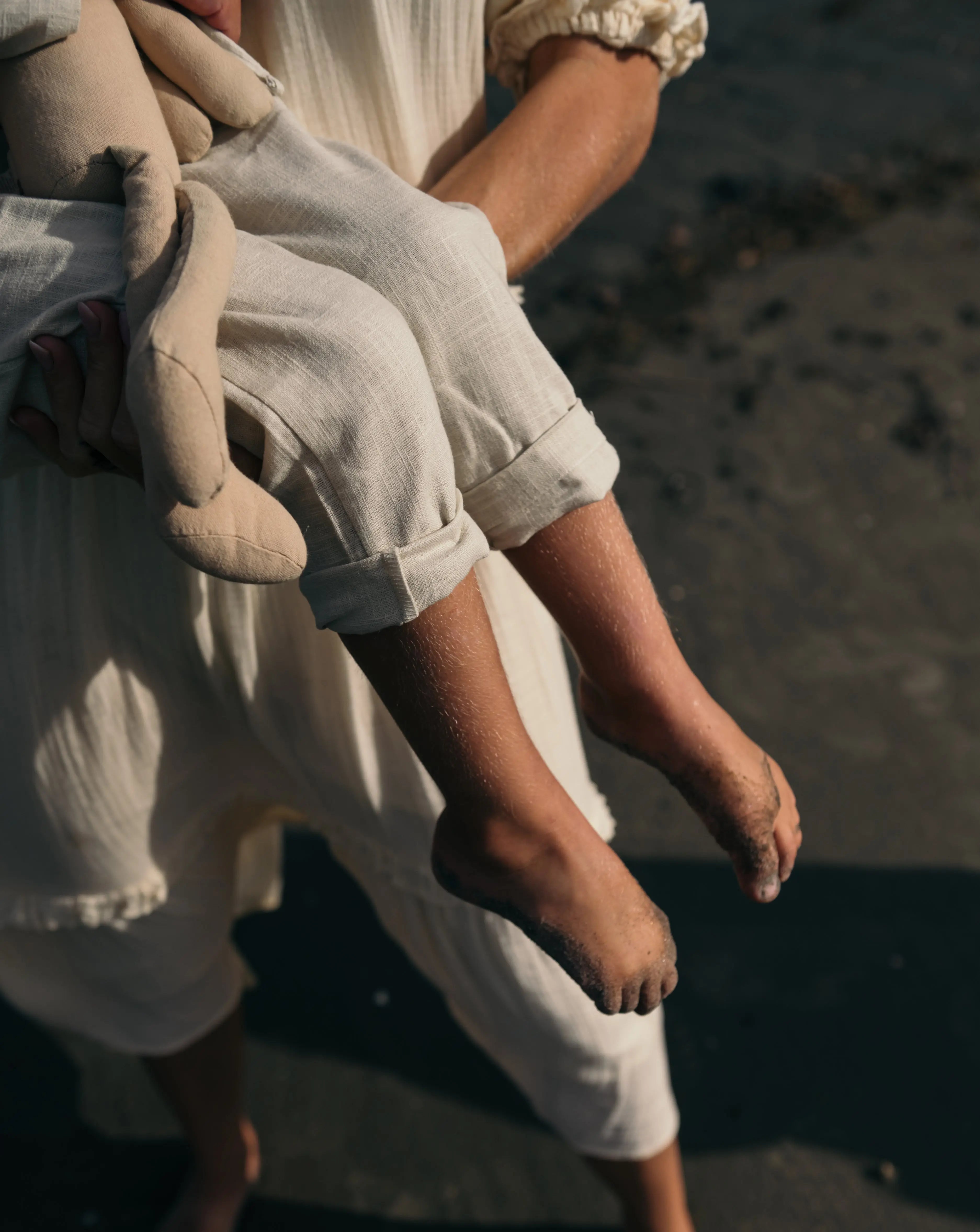 Long Linen Pants - Beige - SoLoveAble