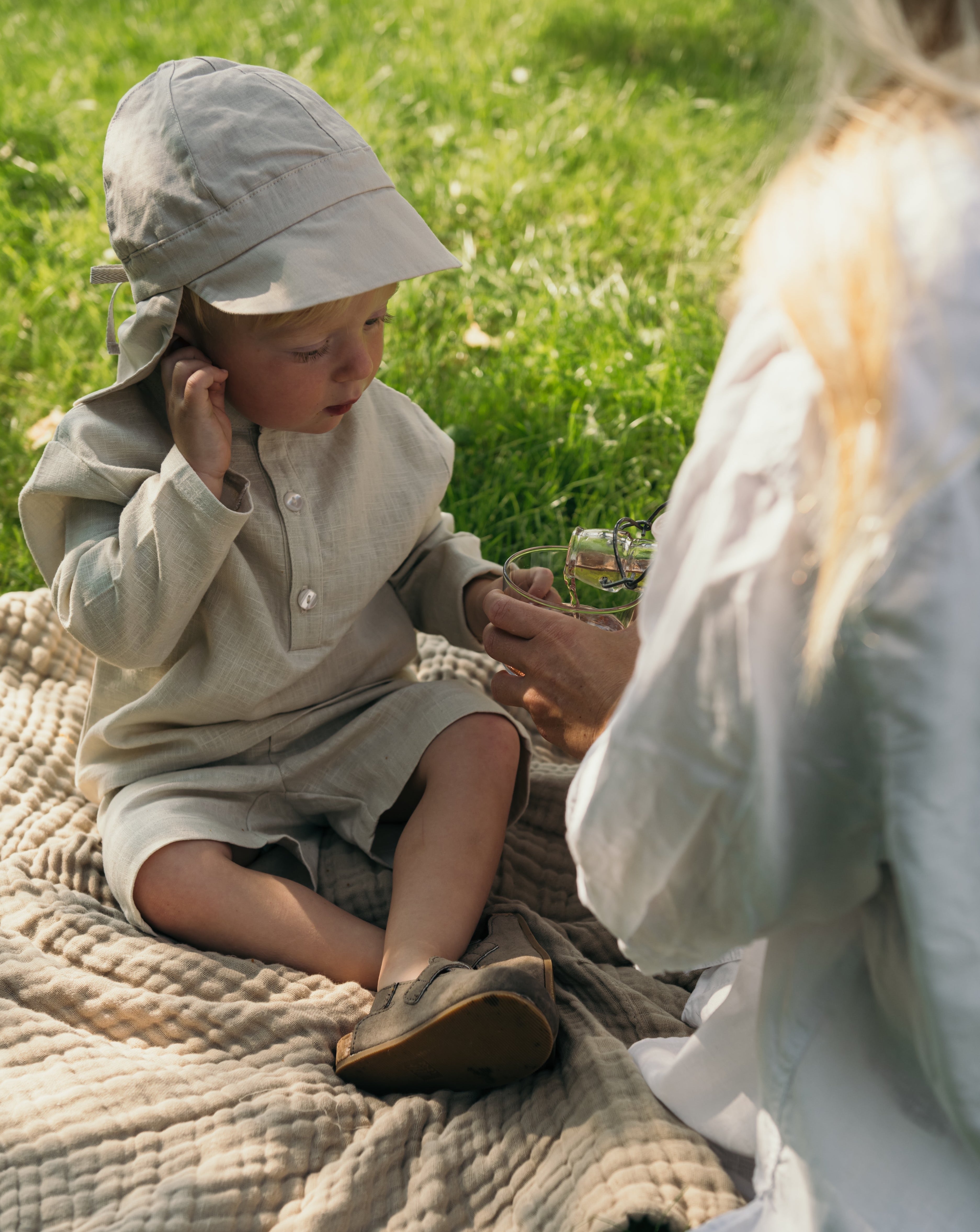 Long Linen Shirt - Beige - SoLoveAble