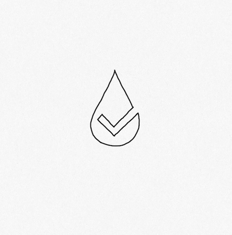 Minimalist line-art icon representing an absorbent organic natural fiber used in SoloveAble baby clothing.