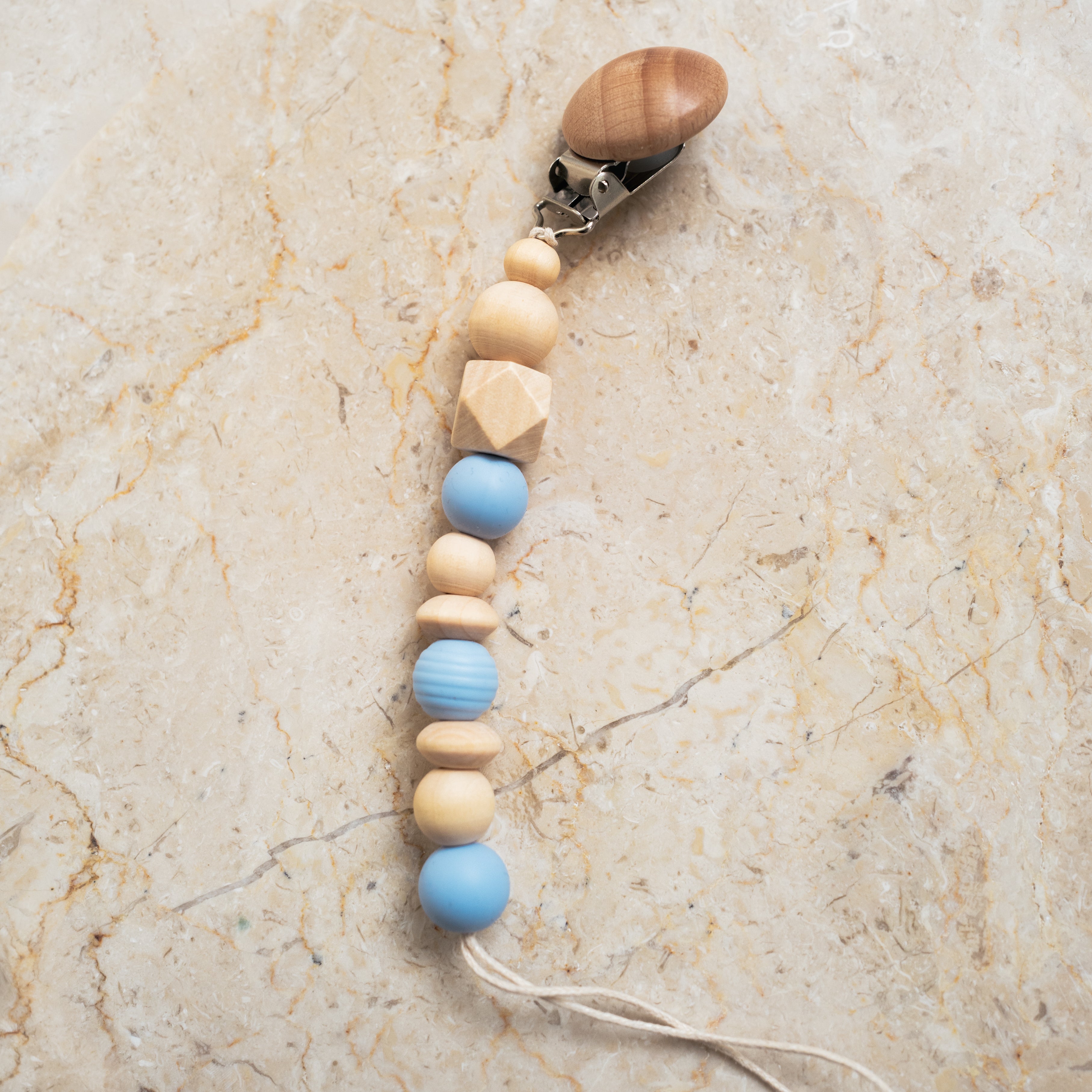 Silicone & Wood Pacifier Clip - SoLoveAble