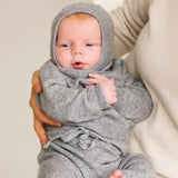 Baby Cashmere Balaclava - Heather Grey