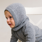 Baby Cashmere Balaclava - Heather Grey