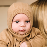 Baby Cashmere Balaclava - Caramel Brown