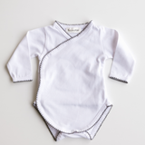 Baby Body with Crochet - Heather Grey