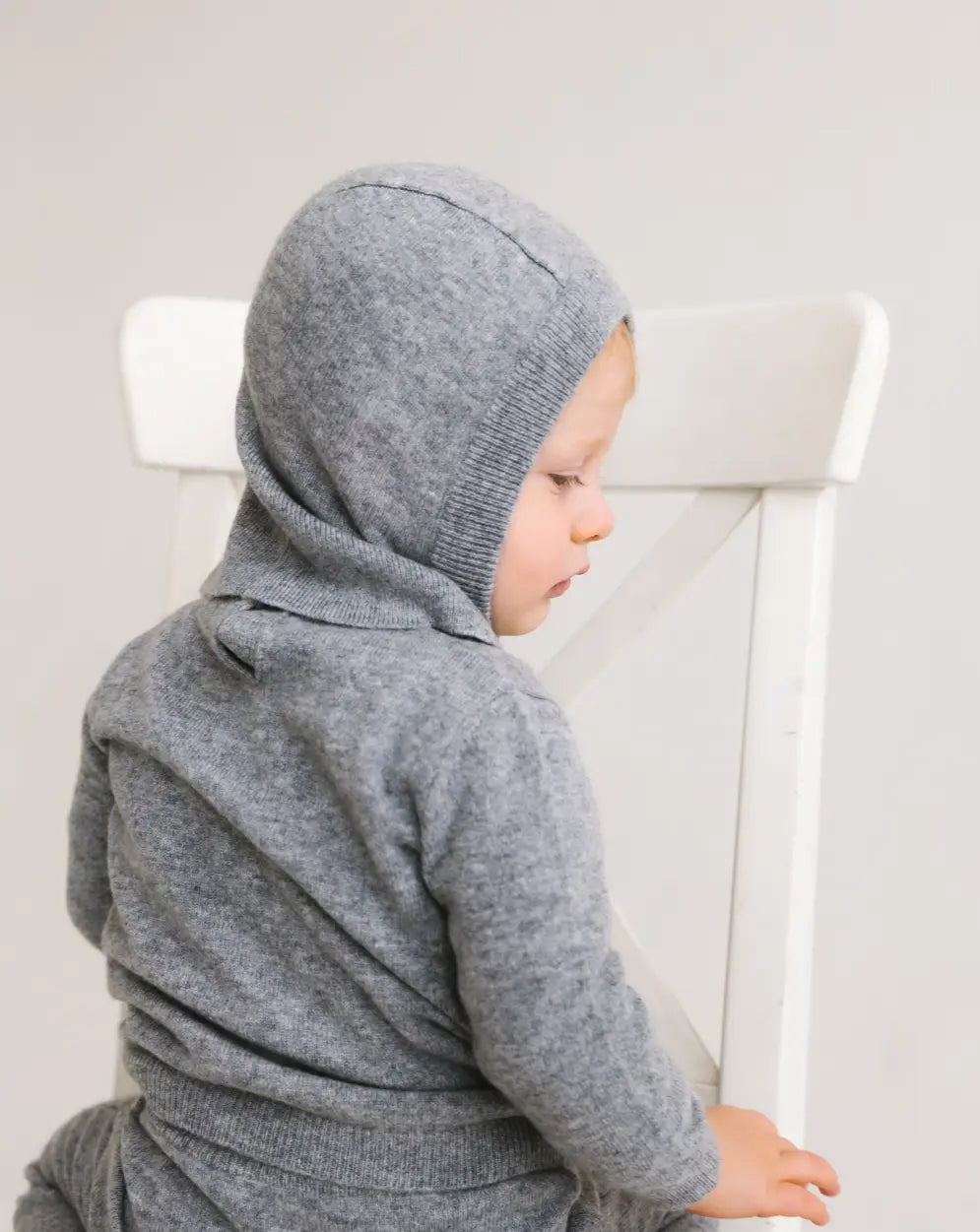 Baby Cashmere Balaclava - Heather Grey - SoLoveAble