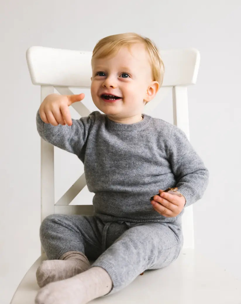 Baby Cashmere Pants - Heather Grey - SoLoveAble