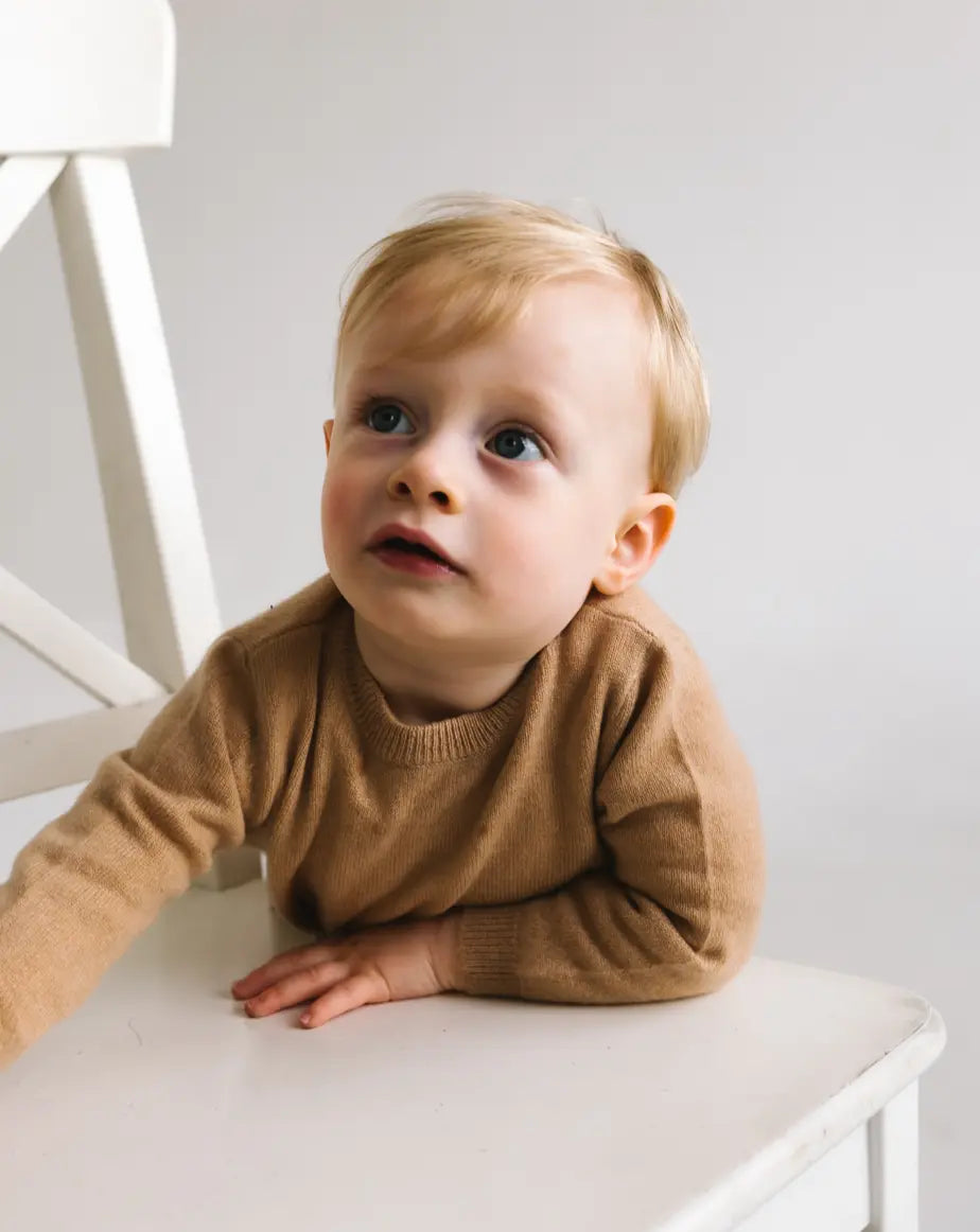 Baby Cashmere Sweater - Caramel Brown - SoLoveAble