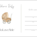 Soloveable digital gift card – 50 Euro value, shown as illustrated card 