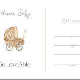 Soloveable digital gift card – 50 Euro value, shown as illustrated card 